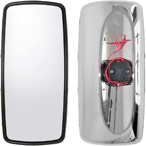 SEPEY Rear View Main Manual Mirror Heated Side Replacement Mirror for Freightliner M2 100 106 112 114SD, Chrome