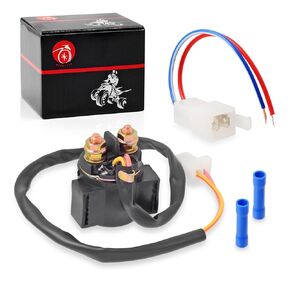 Starter Solenoid Relay & Plug for Yamaha Moto-4 YFM200 225 350 Warrior Big Bear 350 YFB250 Breeze 125 TW200 BW200 VWX1200 TTR225 XV535 XT225 XJ550 XJ650 XJ750