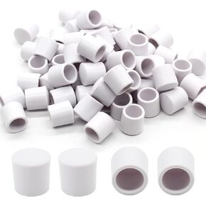 Door Stop Bumper Tips 0.39" Black Door Rubber Stop Bumper Replacement Stopper Tips Caps for Door & Wall Protection, 60 Pcs
