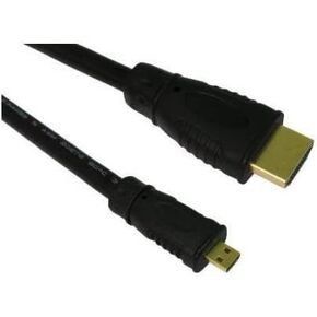 Synergy Digital Cable Compatible For Panasonic Lumix DMC-ZS60 Digital Camera AV / HDMI Cable 5 Foot High Definition Micro HDMI (Type D) To HDMI (Type A) Cable