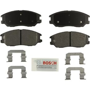 BOSCH BE1013H Blue Ceramic Disc Brake Pad Set With Hardware - Compatible With Select Hyundai XG350; Kia Amanti, Sedona; FRONT