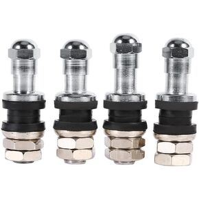 Keenso 4Pcs Car Tubeless Wheel Tire Valve Stem Metal Bolt in High Pressure Flush Mount Rear Tire Pressure Monitor Valve Stem Cap Tyre Indicator in Saudi Arabia