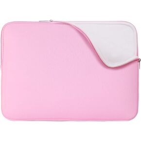 RAINYEAR 15 Inch Laptop Sleeve 15" Protective Soft Case Padded Cover Carrying Computer Bag Compatible with New 15.4" MacBook Pro Specially for Model A1938 A1707 A1990 (Pink, Upgraded Version)