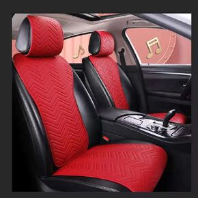 2023 New Purple Leather Car Seat Covers Universal Truck Seat Cover Cute Full Leather Car Seat Covers Wave Pattern 2/3 Covered 11PCS Fit Car/Auto/Truck/SUV (D-Purple)