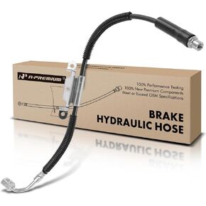 A-Premium Front Driver Brake Hydraulic Hose Compatible with Cadillac Models - STS 2005 2006 2007 2008 2009 2010 2011 - Replace# 15933094