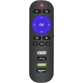 Remote Control Compatible with All TCL Roku TV with Netflix-Sling-Hulu-Amazon Buttons