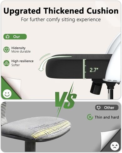 Home Office Chair, High Back Ergonomic Desk Chair with 3D Armrests, Lumbar Support, Mesh Computer Chair with Adjustable Headrest, for Home, Office, Work, Student in Saudi Arabia