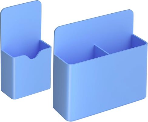 2 Pack Magnetic Dry Erase Marker Holders,Magnetic Marker Holder Pen Holder for Whiteboard or Fridge Magnet Pencil Cup Storage Organizer for Classroom Office Home Locker and Metal Cabinets-Blue in Saudi Arabia