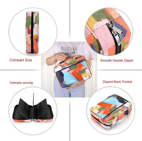 BTSKY Colored Pencil Case 220 Slots Pen Pencil Bag Organizer with Handy Wrap Portable- Multilayer Holder for Prismacolor Crayola Colored Pencils & Gel Pen Cloth Art in Saudi Arabia