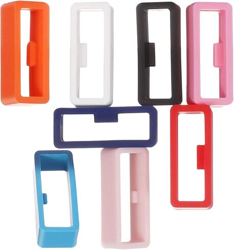 OEM1 Vivosmart 4 حلقة تثبيت Vivosmart 3 Band Keeper متوافقة مع Garmin Vivosmart 4Vivosmart 3Vivofit 3Vivofit 4Vivofit jrVivofit jr 2 حلقة حزام بديلة ملونة من السيليكون in Kuwait