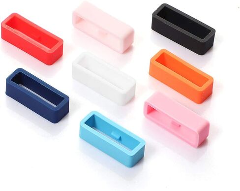 OEM1 Vivosmart 4 حلقة تثبيت Vivosmart 3 Band Keeper متوافقة مع Garmin Vivosmart 4Vivosmart 3Vivofit 3Vivofit 4Vivofit jrVivofit jr 2 حلقة حزام بديلة ملونة من السيليكون in Kuwait