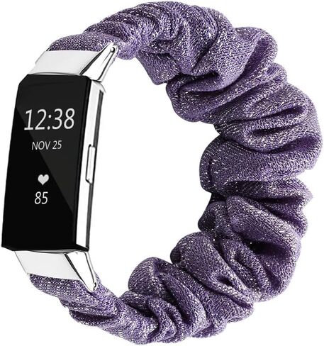 Compatible with fitbit Charge 2 Scrunchie Band Strap Cloth Replacement SoftFabric Wristband Bracelet Women Elastic Scrunchy for charge 2 for girl in Saudi Arabia