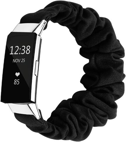 Compatible with fitbit Charge 2 Scrunchie Band Strap Cloth Replacement SoftFabric Wristband Bracelet Women Elastic Scrunchy for charge 2 for girl in Saudi Arabia