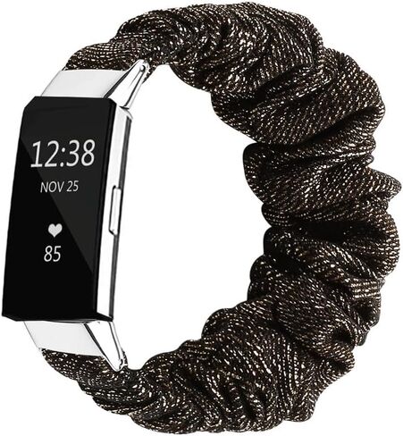 Compatible with fitbit Charge 2 Scrunchie Band Strap Cloth Replacement SoftFabric Wristband Bracelet Women Elastic Scrunchy for charge 2 for girl in Saudi Arabia