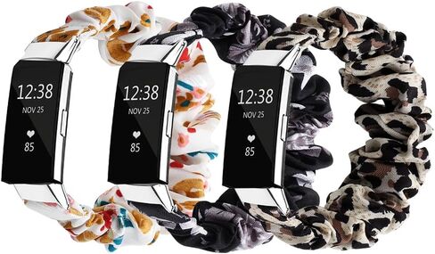 Compatible with fitbit Charge 2 Scrunchie Band Strap Cloth Replacement SoftFabric Wristband Bracelet Women Elastic Scrunchy for charge 2 for girl in Saudi Arabia