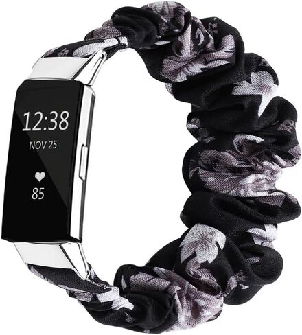 Compatible with fitbit Charge 2 Scrunchie Band Strap Cloth Replacement SoftFabric Wristband Bracelet Women Elastic Scrunchy for charge 2 for girl in Saudi Arabia