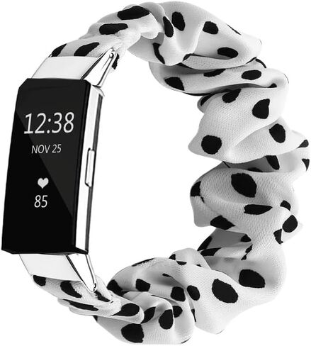 Compatible with fitbit Charge 2 Scrunchie Band Strap Cloth Replacement SoftFabric Wristband Bracelet Women Elastic Scrunchy for charge 2 for girl in Saudi Arabia