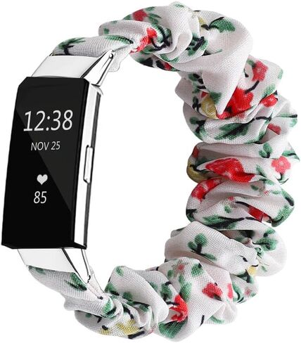 Compatible with fitbit Charge 2 Scrunchie Band Strap Cloth Replacement SoftFabric Wristband Bracelet Women Elastic Scrunchy for charge 2 for girl in Saudi Arabia