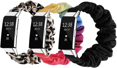 Compatible with fitbit Charge 2 Scrunchie Band Strap Cloth Replacement SoftFabric Wristband Bracelet Women Elastic Scrunchy for charge 2 for girl in Saudi Arabia