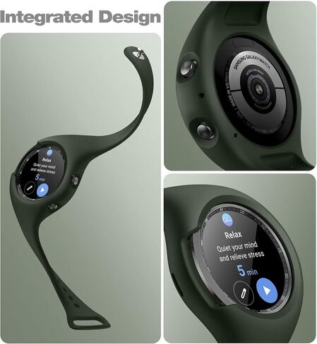 سوار SURITCH لساعة Galaxy Watch 3 مقاس 45 مم، جراب واقٍ من السيليكون الناعم مع أشرطة لساعة Samsung Galaxy Watch 3 والرجال والنساء in Saudi Arabia