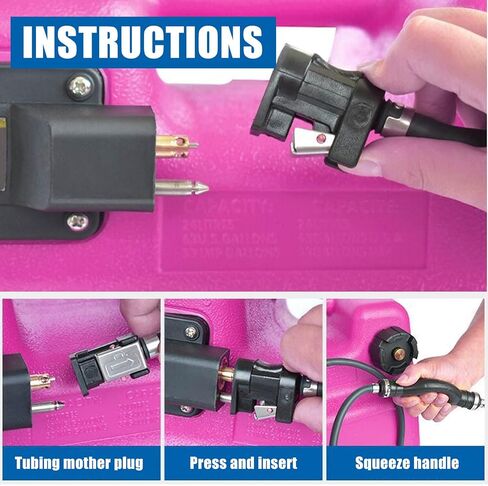Fuel Line Assembly, Nylon Braided 5/16" Boat Fuel Line, Outboard Fuel Line, Combination Kit with Connector and Primer Bulb for Motor Vehicle Marine Boat, Motor Rvs in Kuwait