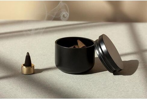 حامل بخور Craighill - مبخرة بخور حديثة وبسيطة لعصي البخور والأقماع، مثالية للتأمل واليوجا والمنتجعات الصحية، متينة وأنيقة، هيكل من النحاس الصلب in Kuwait