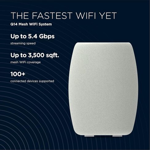 راوتر موتورولا Q14 Mesh WiFi 6E – قطعتين | ثلاثي الموجات | تغطية واسعة قابلة للتوسيع | إعداد سهل واتصالات سريعة وثابتة وأمان عبر الإنترنت ودعم الخبراء باستخدام التطبيق الذكي in Saudi Arabia