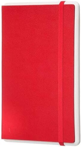 دفتر ملاحظات ذكي بغطاء صلب للكمبيوتر اللوحي من Moleskine، منقط، كبير (5 بوصة × 8.25 بوصة) أحمر قرمزي - متوافق مع قلم Moleskine + القطع الناقص (يُباع بشكل منفصل) والتطبيق، ورقمنة وتنظيم الملاحظات in Kuwait