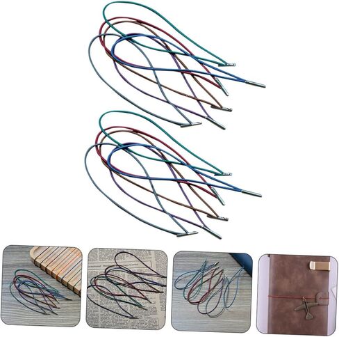 MAGICLULU 12pcs Traveler Spring Bands Elastic Band Book Markers Traveler Elastic Bands Notebook Closure Spring Band for Travel Notebook Spring Bands Book Elastic Strap Fixing Dedicated Metal in Saudi Arabia