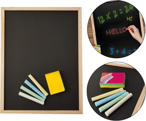 A4 Chalk Board Set with Chalks and Duster Drawing Art Blackboard for Home School and Office (11 x 8 inches) in Kuwait