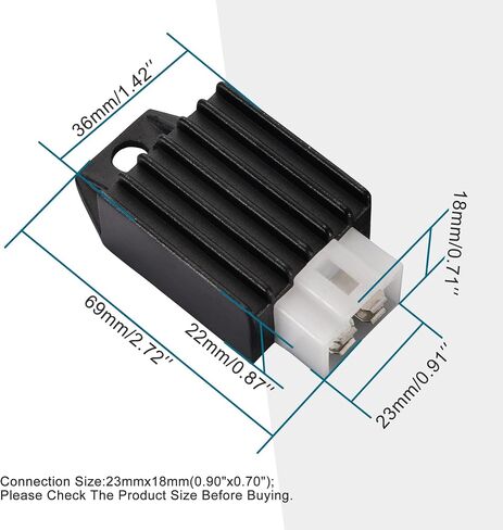 GOOFIT 4 Pin 12V AC Voltage Regulator Rectifier with 4 Wires for Motorcycle ATV Moped Scooter Go Kart in Saudi Arabia