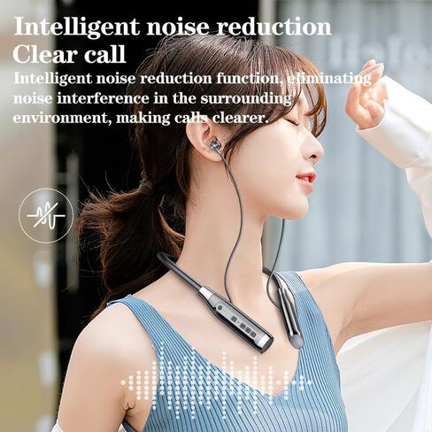 LANDIBO Wireless Waterproof Sports Earphones with 100 Hours of Playback time, Bluetooth Earphones with Microphone, in Ear Noise Reduction, Used for Gym Running and Exercise (Y10) in Saudi Arabia