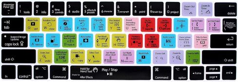 HRH Serato DJ US Layout Keyboard Cover for MacBook Pro 13" 15" Touch Bar in Kuwait