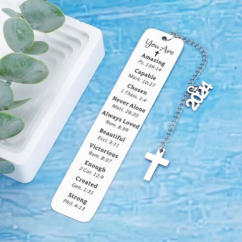 Bible Verse Bookmark Graduation Gift for Teen Boys Son Girls Class of 2024 Inspirational Christmas Gift for Men Women Book Lover Religious Christian Gifts for Friend Classmate Gift for Kids Birthday in Saudi Arabia