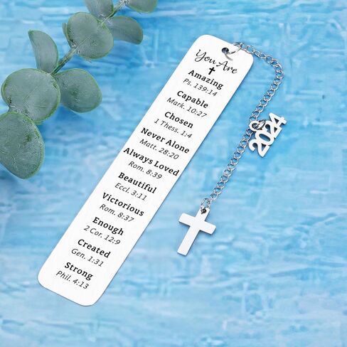Bible Verse Bookmark Graduation Gift for Teen Boys Son Girls Class of 2024 Inspirational Christmas Gift for Men Women Book Lover Religious Christian Gifts for Friend Classmate Gift for Kids Birthday in Saudi Arabia