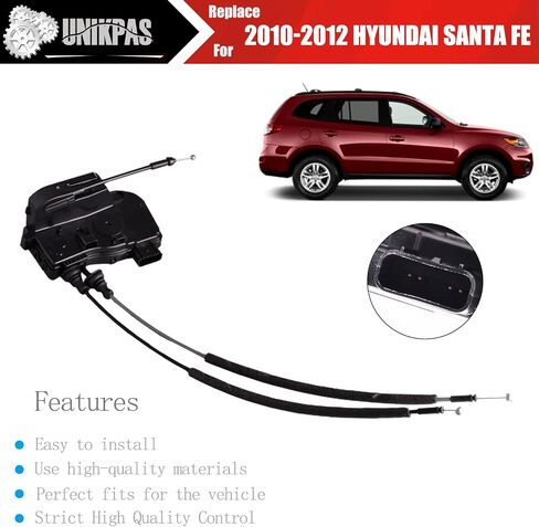 مشغل قفل الباب الأمامي الأيمن متوافق مع Hyundai Santa Fe 2010-2012 استبدال مجموعة مزلاج الباب الجانبي للراكب in Saudi Arabia