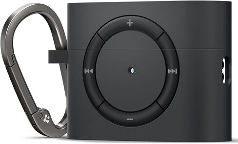 Spigen Classic Shuffle مصممة لحافظة AirPods Pro الجيل الثاني 2022/2023 (كابل USB-C/Lightening) حافظة Airpods Pro 2 بتصميم كلاسيكي كلاسيكي - فحمي in Saudi Arabia
