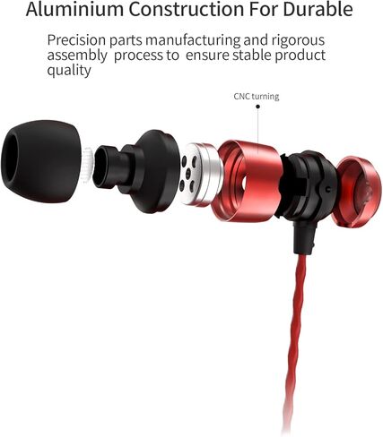 سماعات أذن سلكية SoundMAGIC E50 بدون ميكروفون داخل الأذن، سماعات HiFi عازلة للضوضاء، سماعات رأس مريحة (ضوء البندقية) in Saudi Arabia