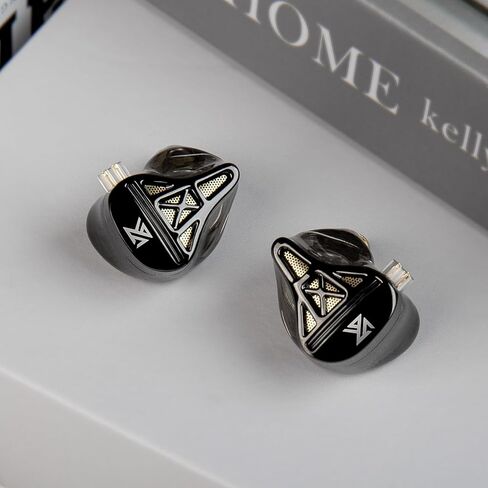 سماعة رأس سلكية، KZ DQS HiFi Dynamic Drivers IEM، سماعات أذن KZ Bass 2pin 3.5 مم لعبة موسيقى رياضية في الأذن لمغني النظام (أسود، بدون ميكروفون)... in Saudi Arabia