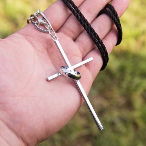 Cross Pendant for Car Rear View Mirror Hanging Ornaments Cross Charm Car Interior Mirror Accessories Decor Ornament Jesus Cross Necklace Men Women Christian Gifts Accessory (Cross+Ring) in Saudi Arabia