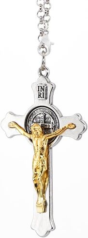 Cross Pendant for Car Rear View Mirror Hanging Ornaments Cross Charm Car Interior Mirror Accessories Decor Ornament Jesus Cross Necklace Men Women Christian Gifts Accessory (Cross+Ring) in Saudi Arabia