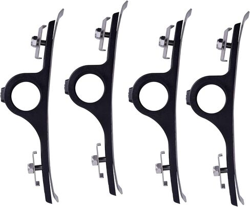 BHTOP 2 Pack Black Poly Fender Mounting Kit, Adjustable Fender Brackets and Frame Bolts for Dump Trucks, Flatbed Trucks,Dual Rear Wheels in Saudi Arabia