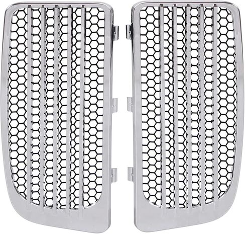 1 Pair Chrome Radiator Grills Lower Fairing Twin Cooled For Harley Touring Electra Glide Street Glide Road Glide Tri Glide Ultra Limited FLHTK 2014-Later in Saudi Arabia