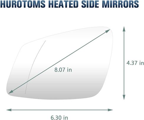 Driver Side Mirror Glass for BMW Series 2-7i / BMW M2 M3 M4 M5 M6 M7 / BMW F20 F22 F30 F32 F34 F36 F80 Models/BMW 2009-2019 with Heated and Back Plate for ‎‎51167285005 51167251583 in Saudi Arabia