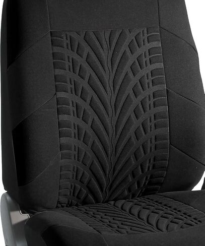 Car Seat Covers Front Set Premium Cloth - Covers for Low Back Car Seats with Removable Headrest, Universal Fit, Automotive Seat Cover, Airbag Compatible Car Seat Cover for SUV, Sedan Black in Saudi Arabia
