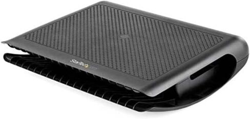 StarTech.com Ergonomic Foot Rest - Rocking Footrest w/Cable Management/Storage - Under Desk Foot Support Stand - Comfortable Black Foot Rest for Office/Computer Workstation - Non Slip Rocker (FTRST2) in Saudi Arabia