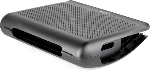 StarTech.com Ergonomic Foot Rest - Rocking Footrest w/Cable Management/Storage - Under Desk Foot Support Stand - Comfortable Black Foot Rest for Office/Computer Workstation - Non Slip Rocker (FTRST2) in Saudi Arabia