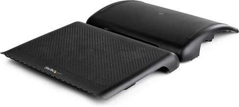 StarTech.com Ergonomic Foot Rest - Rocking Footrest w/Cable Management/Storage - Under Desk Foot Support Stand - Comfortable Black Foot Rest for Office/Computer Workstation - Non Slip Rocker (FTRST2) in Saudi Arabia