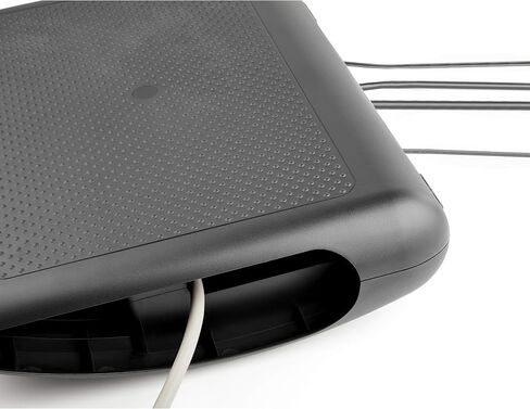 StarTech.com Ergonomic Foot Rest - Rocking Footrest w/Cable Management/Storage - Under Desk Foot Support Stand - Comfortable Black Foot Rest for Office/Computer Workstation - Non Slip Rocker (FTRST2) in Saudi Arabia