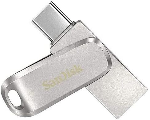 محرك فلاش SanDisk Ultra Dual Drive Luxe USB Type-C سعة 128 جيجابايت لأجهزة الكمبيوتر المحمولة Acer 2 في 1 Chromebook 314، Chromebook Spin 513، Chromebook 311 (SDDDC4-128G-G46) حزمة مع 1 كل شيء ما عدا حبل سترومبولي in Saudi Arabia